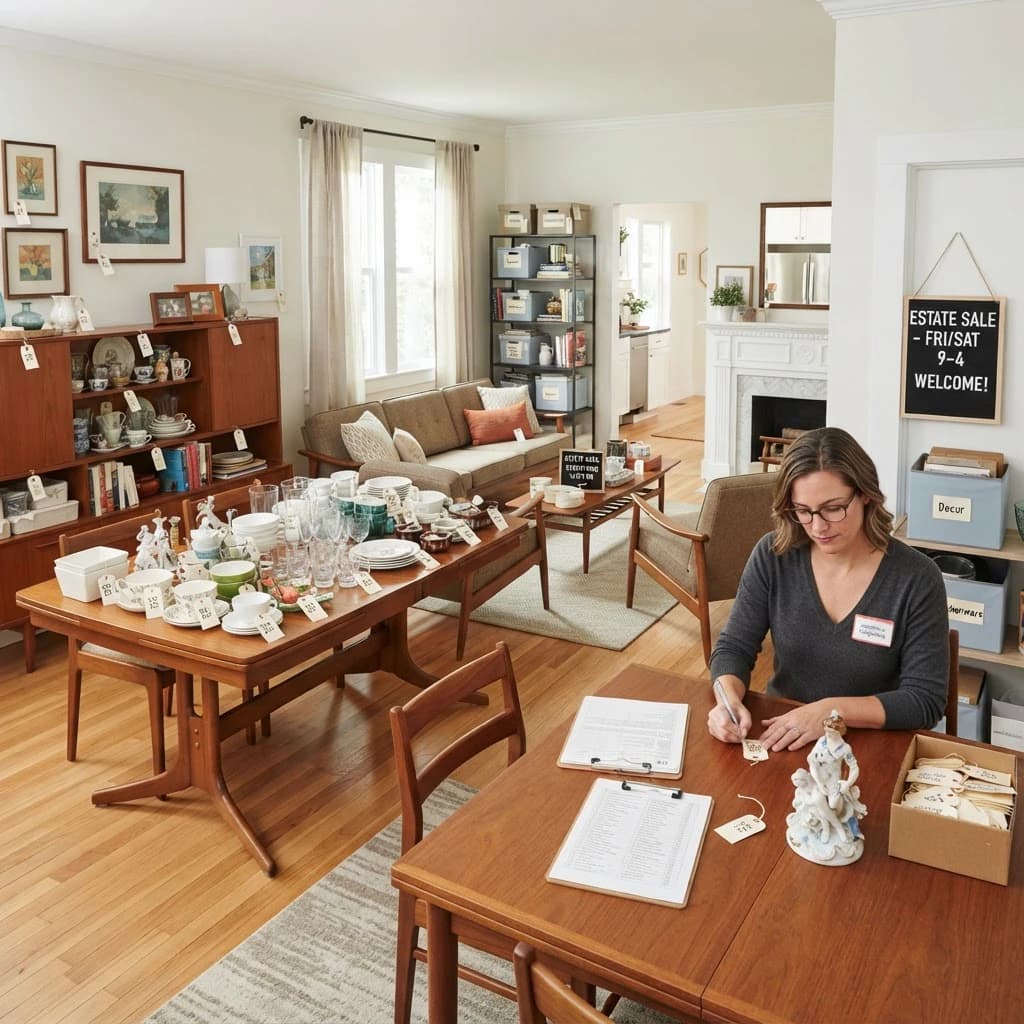 Preparing a home for an estate sale
